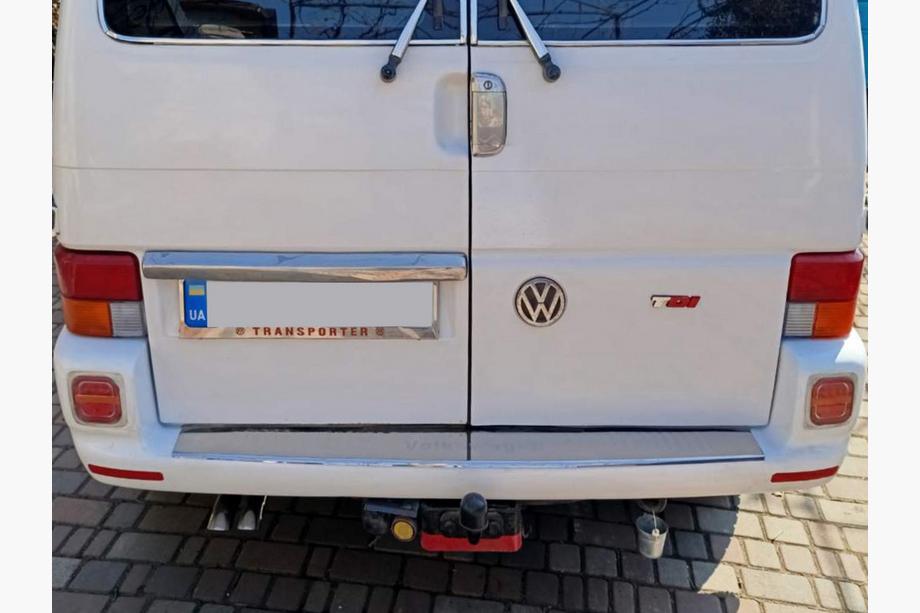 Volkswagen T4 Transporter 1990–2003 Nummerpladeramme krom Transporter (1 stk., rustfrit stål) Foto 2