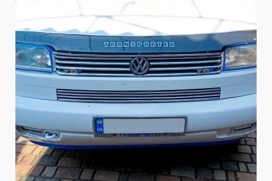 Volkswagen T4 Caravelle/Multivan 1990–2003 Nummerpladeramme krom Transporter (1 stk., rustfrit stål) Image