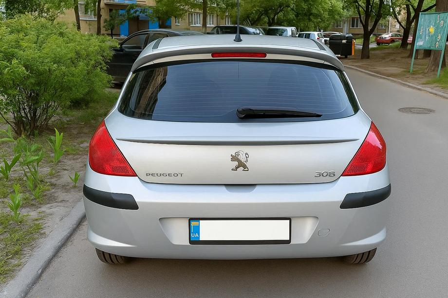 Peugeot 308 2007–2013 Libao spoiler (ABS-plast) Image