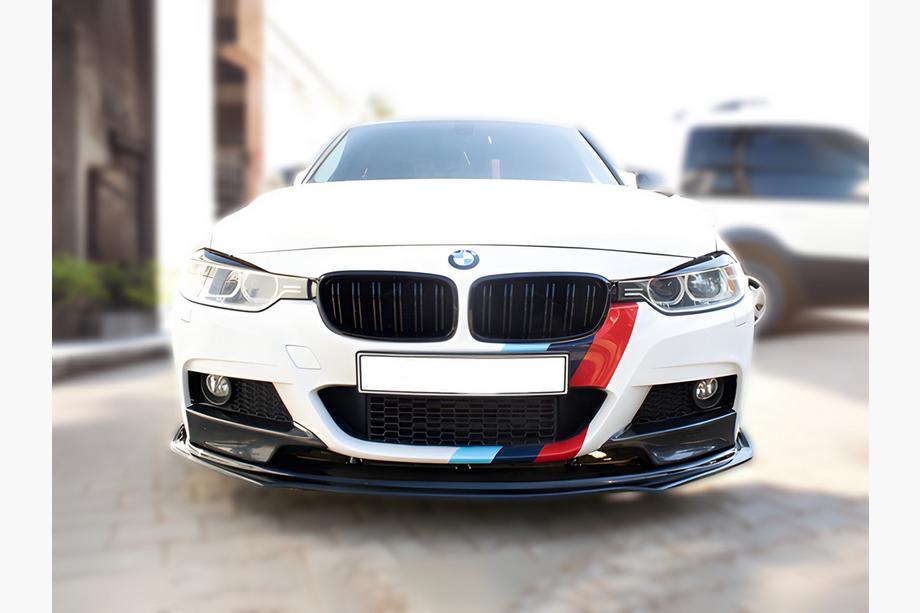 BMW 3-serie F30/F31 2012–2019 EuroCap frontspoilerlæbe (sort, til M-Performance) Image