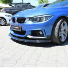 BMW 4-serie F32/F33/F36 2012–2020 Frontlæbe til kofanger til M-Sport (sort) foto 2