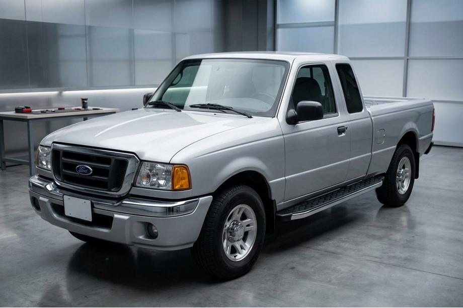 Ford Ranger 2002–2006 BlackLine sidetrin (2 stk., aluminium) Image