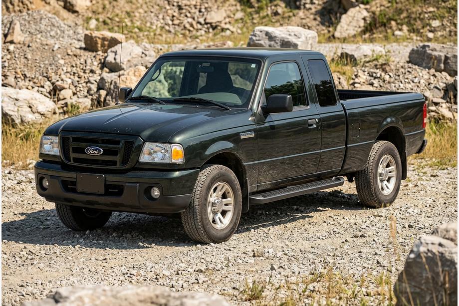 Ford Ranger 2002–2006 Allmond Black sidetrin (2 stk., aluminium) Image
