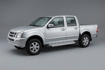 Isuzu D-Max 2002–2011 Sideskridt Vision New Grey (2007-2012, 2 stk., aluminium) foto 1