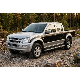 Tayga Grey sideskørter/trinbrætter (2007-2012, 2 stk., aluminium) Isuzu D-Max 2002–2011 foto 1