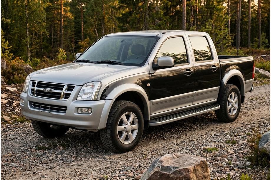 Isuzu D-Max 2002–2011 Tayga Grey sideskørter/trinbrætter (2007-2012, 2 stk., aluminium) Image