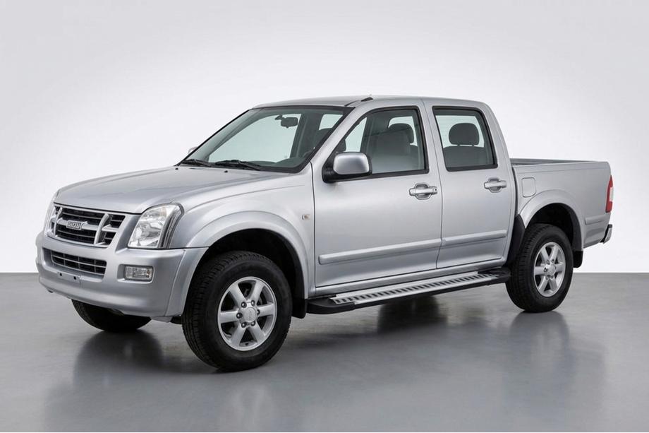 Isuzu D-Max 2002–2011 Sidetrin Line (2007-2012, 2 stk., aluminium) Image