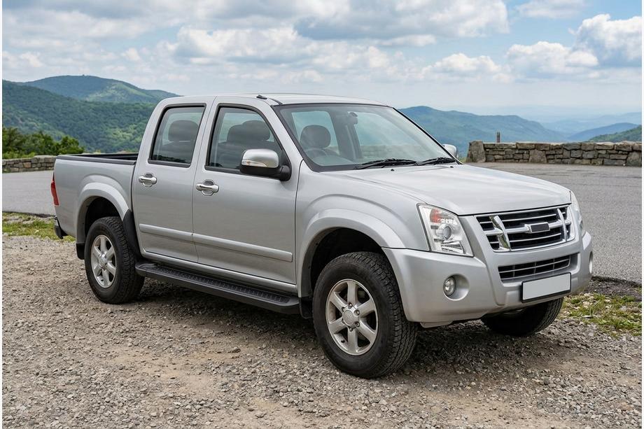 Isuzu D-Max 2002–2011 Sideskørter Allmond Black (2007-2012, 2 stk., aluminium) Image