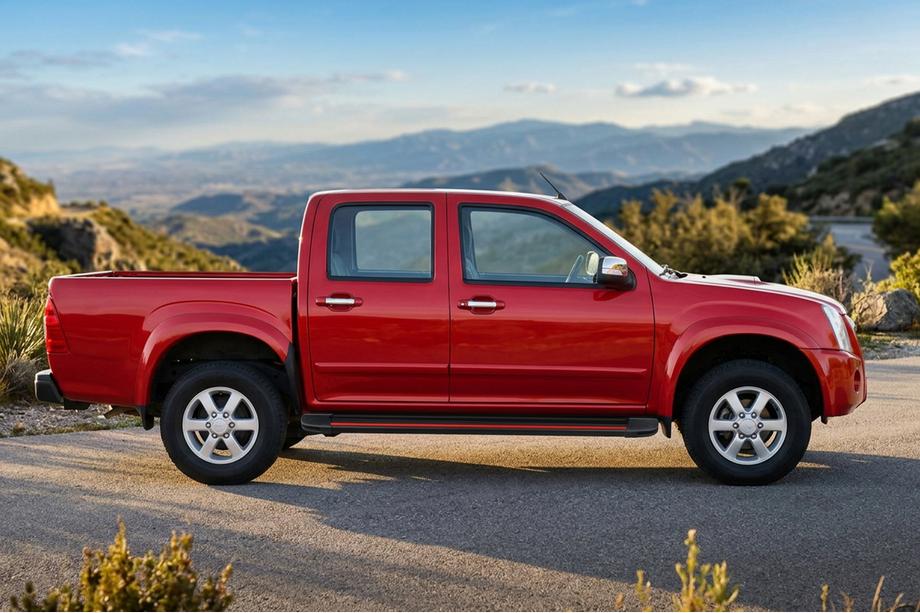 Isuzu D-Max 2002–2011 Sidetrin Maya Red (2007-2012, 2 stk., aluminium) Image