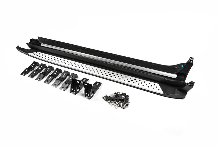 BMW X4 F26 2014–2018 Side steps OEM V3 (sæt á 2, aluminium) Image