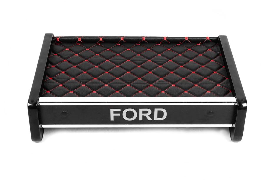 Ford Transit 1991–2000 Hylde til instrumentbræt (sort med rød syning) Foto 2