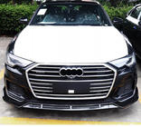 Audi A6 C8 2018–2025 Frontlip til forkofanger (sort) foto 3
