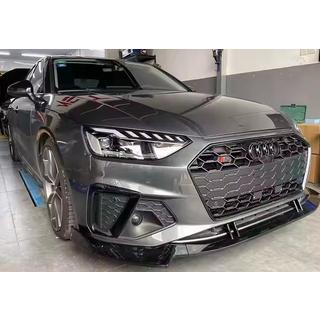 Frontspoiler læbe 2021-2023 (sort) Audi A4 B9 2015–2024 foto 1