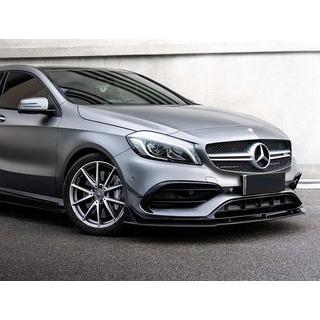 Frontlip spoiler (til AMG-Line / A45 AMG HB 2016-2018, sort) Mercedes A-Klasse W176 2012–2018 foto 1