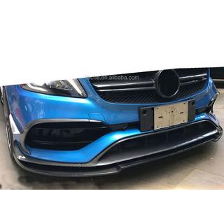 Frontlip spoiler (til AMG-Line / A45 AMG HB 2016-2018, sort) Mercedes A-Klasse W176 2012–2018 foto 3