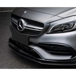 Frontlip spoiler (til AMG-Line / A45 AMG HB 2016-2018, sort) Mercedes A-Klasse W176 2012–2018 foto 2