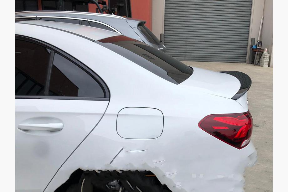 Mercedes A-klasse W177 2018– LIP-spoiler (1234 Upgrade, sort) Image