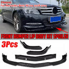 Mercedes C-class W204 2007–2015 Frontspoilerlæbe til 1234 Upgrade (2011-2014) (sort) foto 4