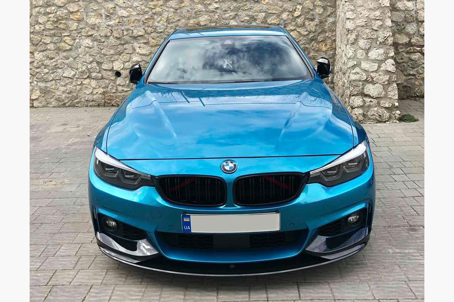 BMW 4-serie F32/F33/F36 2012–2020 Forreste læbespoiler 1234 Upgrade (sort) Image