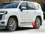 Toyota Land Cruiser 300 2021– Krom dørlister (sæt 4 stk.) foto 3