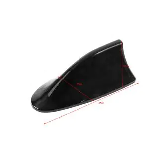 Sharkfin tagantenne (sort, ABS) foto 4