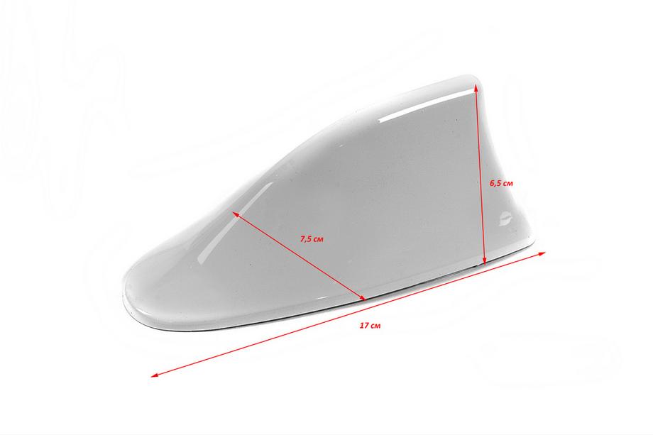 Sharkfin-antenne (hvid, ABS) Foto 5