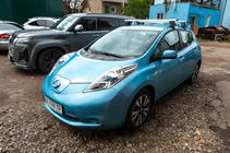 Nissan Leaf 2010–2017 Tagbøjler til glat tag (krom, sæt) foto 8