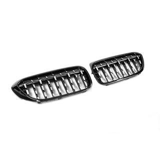 Nyregrill Diamond Silver V2 (2017-2020, sort kant) BMW 5-serie G30/G31 2017–2023 foto 4