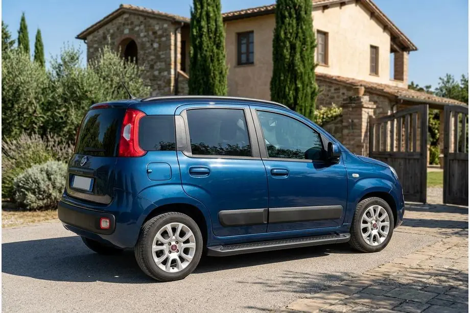 Fiat Panda 2011–2023 Allmond Black sidetrin (2 stk., aluminium) Image
