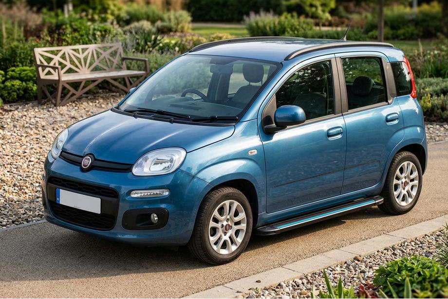 Fiat Panda 2011–2023 Maya Blue sidetrin (2 stk., aluminium) Image
