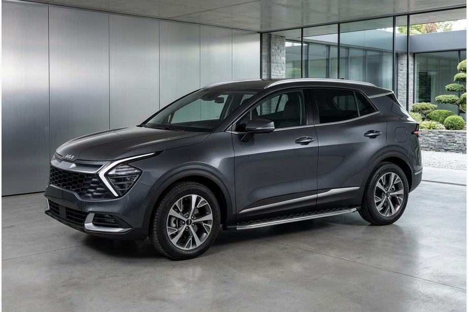 Kia Sportage 2021– BlackLine sidetrin (2 stk., aluminium) Image