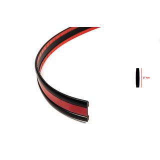 Sort pynteliste med rød stribe pr. meter sal16b (1 meter, 27 mm) foto 2