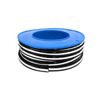Sort pynteliste med kromstribe pr. meter sal13 (1 meter, 16,5 mm) foto 3