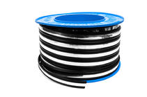 Sort dørliste med kromstribe pr. meter sal16a (1 meter, 27 mm) foto 3