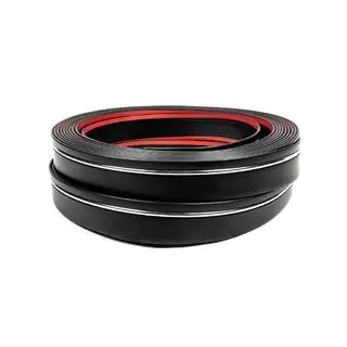 Sort pynteliste med kromstribe pr. meter sal65 (1 meter, 59 mm) foto 3
