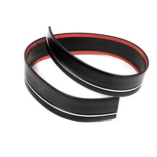 Sort pynteliste med kromstribe pr. meter sal65 (1 meter, 59 mm) foto 1