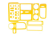 Volkswagen Polo 1994–2001 Instrumentbord trim 1999-2001 (gul) foto 1
