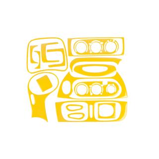 Instrumentpanelbeklædning 1999-2003 (gul)
