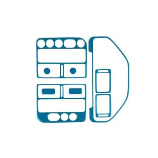 Instrumentpanelbeklædning (blå farve)