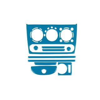 Instrumentpanelbeklædning (blå farve)