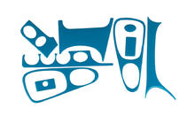 Ford Escort 1995–2000 Instrumentpanelbeklædning (blå farve) foto 1