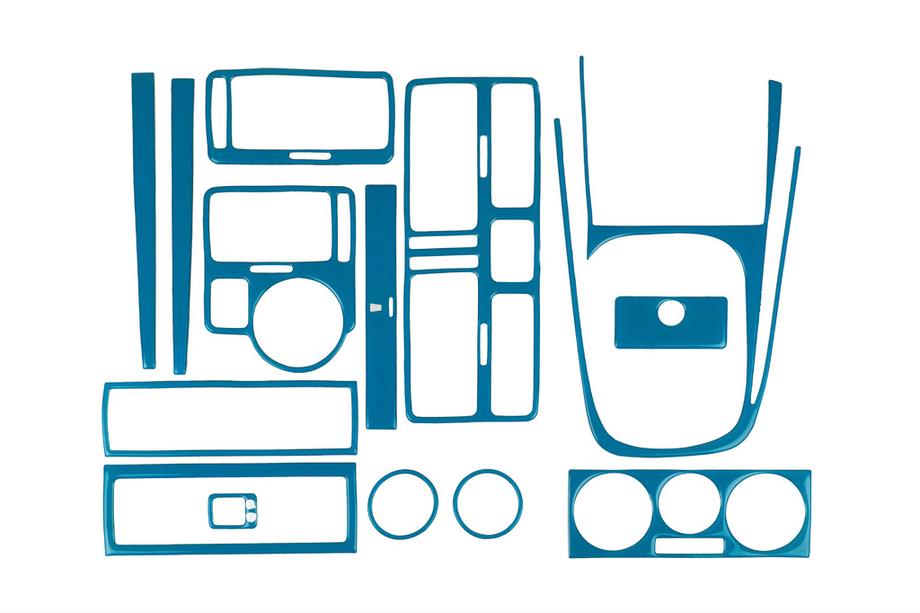 Volkswagen Bora 1998–2004 Instrumentpanelbeklædning (blå farve) Image
