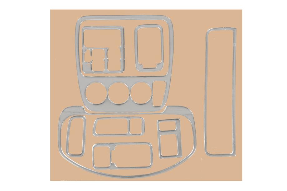 Honda CRV 1996–2001 Instrumentbordslister (aluminium) Image