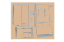 Toyota Corolla 1998–2002 Instrumentpanel lister 1998-2000 (aluminium) foto 1