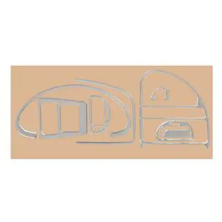 Instrumentbordslister (aluminium) Citroen Saxo 1996–2023