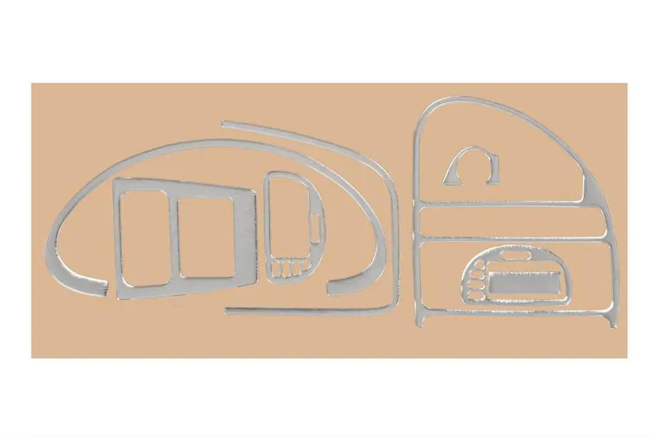 Citroen Saxo 1996–2023 Instrumentbordslister (aluminium) Image