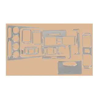 Instrumentpanelbeklædning 2000-2002 (aluminium)