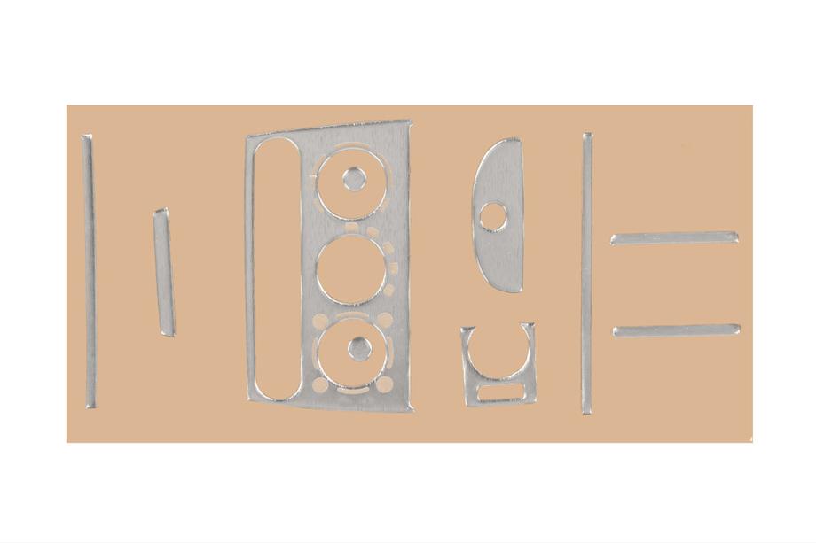 Opel Corsa B 1993–2004 Instrumentbordslister (aluminium) Image