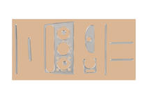 Opel Tigra 1994–2001 Instrumentbordslister (aluminium) foto 1