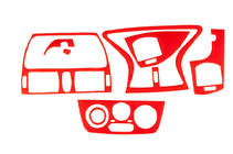 Fiat Marea 1996–2007 Instrumentbordslister (rød) foto 1